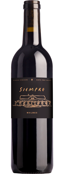 Bottle of 2021 Siempre Malbec